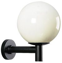 [Art.-nr.:0800;0801;0802] [Product type:Wandlamp] [Glas:kunststof witte bol][Materiaal:Aluminium][Veiligheidsklasse:SK I][Beschermingsklasse:IP 44][Kleur:zwart;wit;wit;zwart]