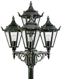 602056 4-kops lantaarn bij olmanverlichting